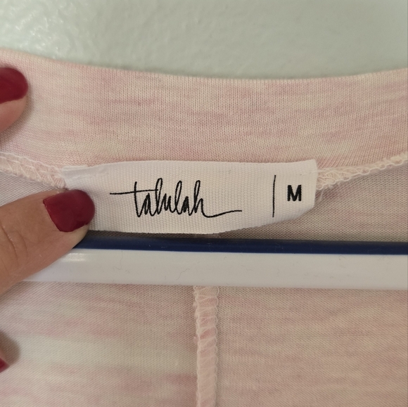 Slouchy pink Stripe Talulah top Medium - Picture 4 of 5